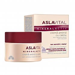 Aslavital Mineral Active Αντιρυτιδική Κρέμα με Ασβέστιο, 50 ml