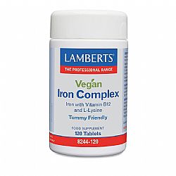  Lamberts Vegan Iron Complex, 120 ταμπλέτες