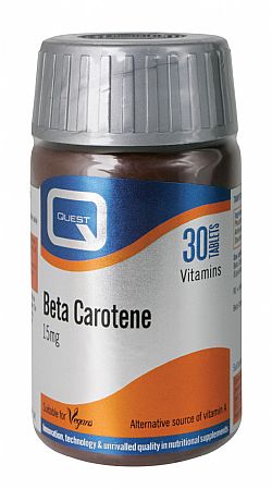 Quest Beta Carotene 15mg, 30 ταμπλέτες