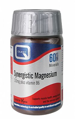 Quest Synergistic Magnesium 150mg with vitamin B6, 60 ταμπλέτες