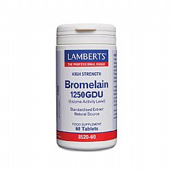 Lamberts Bromelain 500mg (1250 GDU), 60 κάψουλες