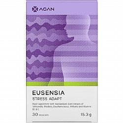 Agan Eusensia Stress Adapt, 30 φυτικές κάψουλες - (Συμπλήρωμα Διατροφής για την Ρύθμιση & Ισορροπία του Stress)